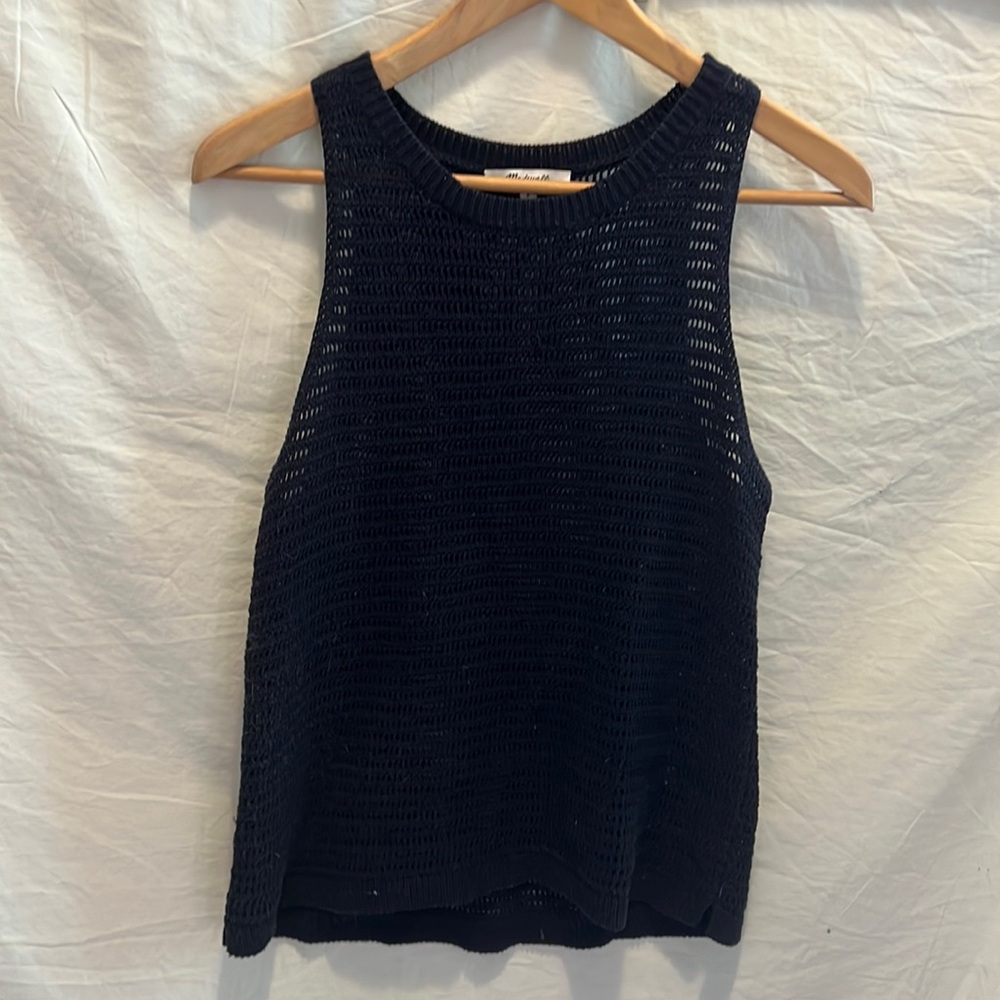 Madewell dark navy knit tank